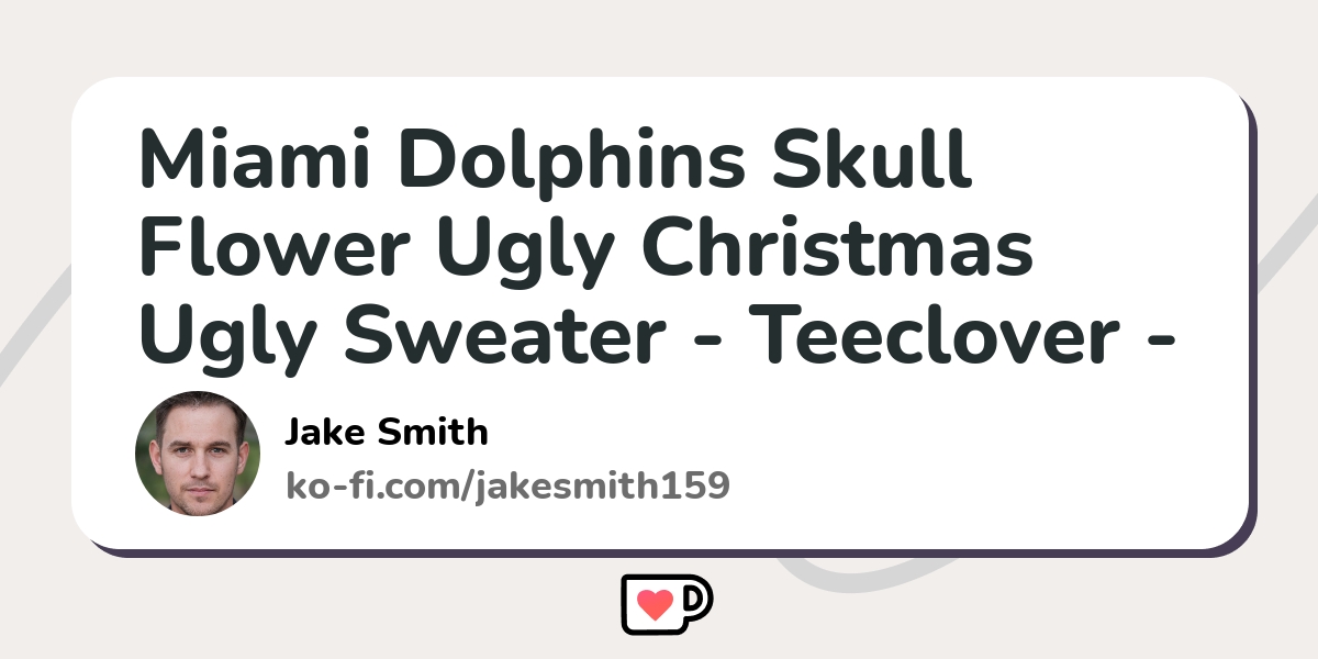 NFL Miami Dolphins Skull Flower Ugly Christmas Ugly Sweater –