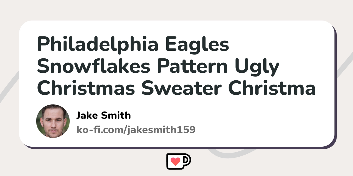 Philadelphia Eagles Snowflakes Pattern Ugly Christmas Sweater