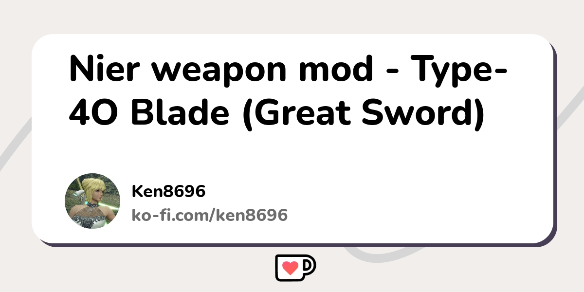 Nier-Type-4O Lance (Lance) mod for Monster Hunter Rise: Sunbreak -  Ken8696's Ko-fi Shop