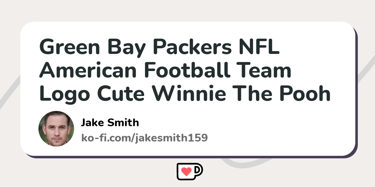 Green Bay Packers NFL American Football Team Logo Cute Winnie The