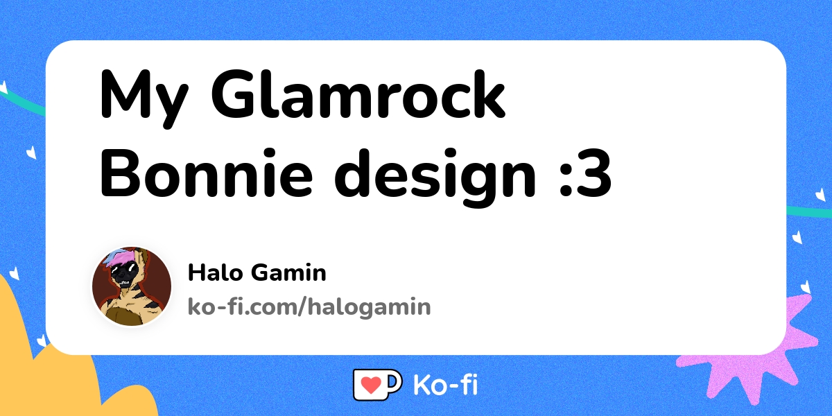 free] glamrock bonnie icon! - JungleFiend's Ko-fi Shop - Ko-fi ❤️ Where  creators get support from fans through donations, memberships, shop sales  and more! The original 'Buy Me a Coffee' Page.