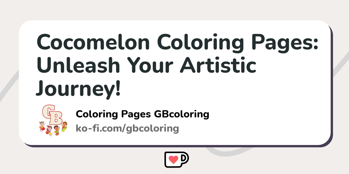 Cocomelon Coloring Pages: Unleash Your Artistic Journey! - Ko-fi ❤️ Where  creators get support from fans through donations, memberships, shop sales  and more! The original 'Buy Me a Coffee' Page.