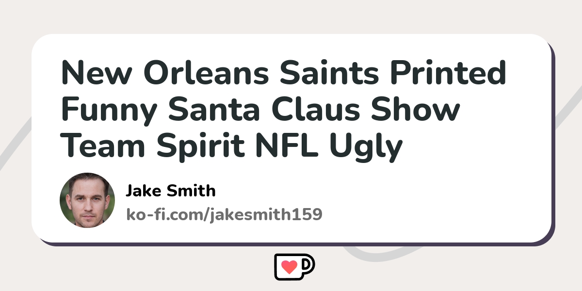 New Orleans Saints Printed Funny Santa Claus Show Team Spirit NFL Ugly  Christmas Sweater - Limotees