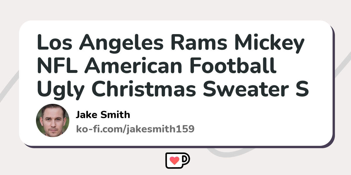 Los Angeles Rams Football Team Logo Ugly Christmas Sweater Custom