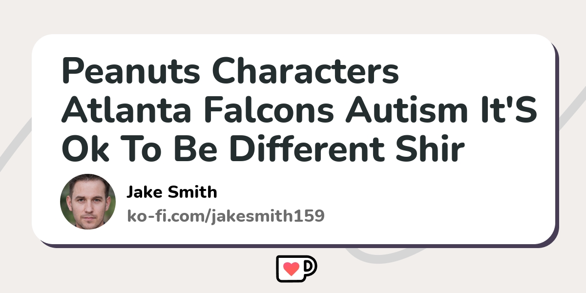 Peanuts Characters Chicago Bears Autism It's Ok To Be Different