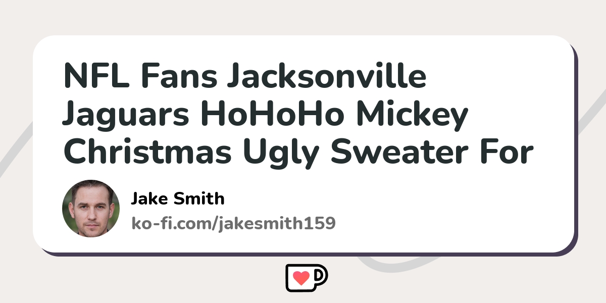 Jacksonville Jaguars HoHoHo Mickey Christmas Ugly Sweater –