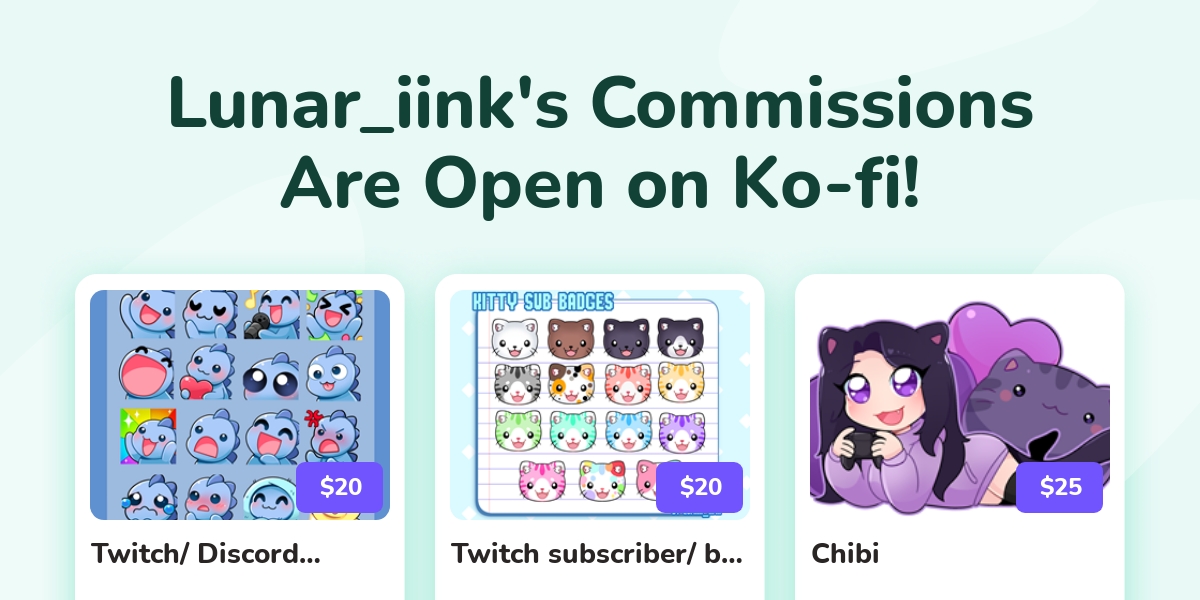 Lunar_iink's Ko-fi Commissions - Ko-fi ️ Where creators get support ...