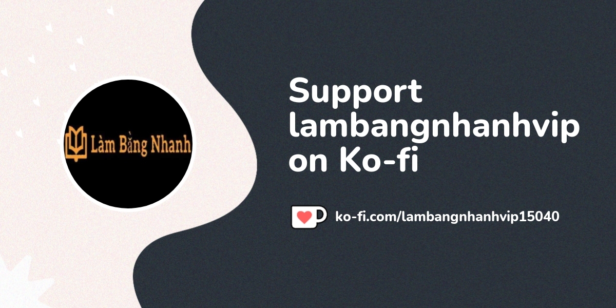 lambangnhanhvip's Ko-fi profile. ko-fi.com/lambangnhanhvip15040 thumbnail