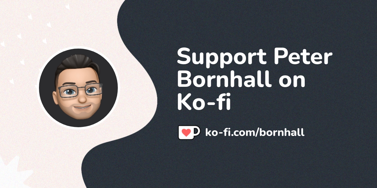 Buy peter bornhall a coffee ko fi bornhall ko fi where