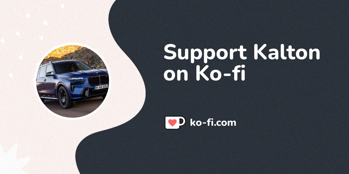 Support Kalton on Ko-fi! ️. ko-fi.com/kalton - Ko-fi ️ Where creators ...