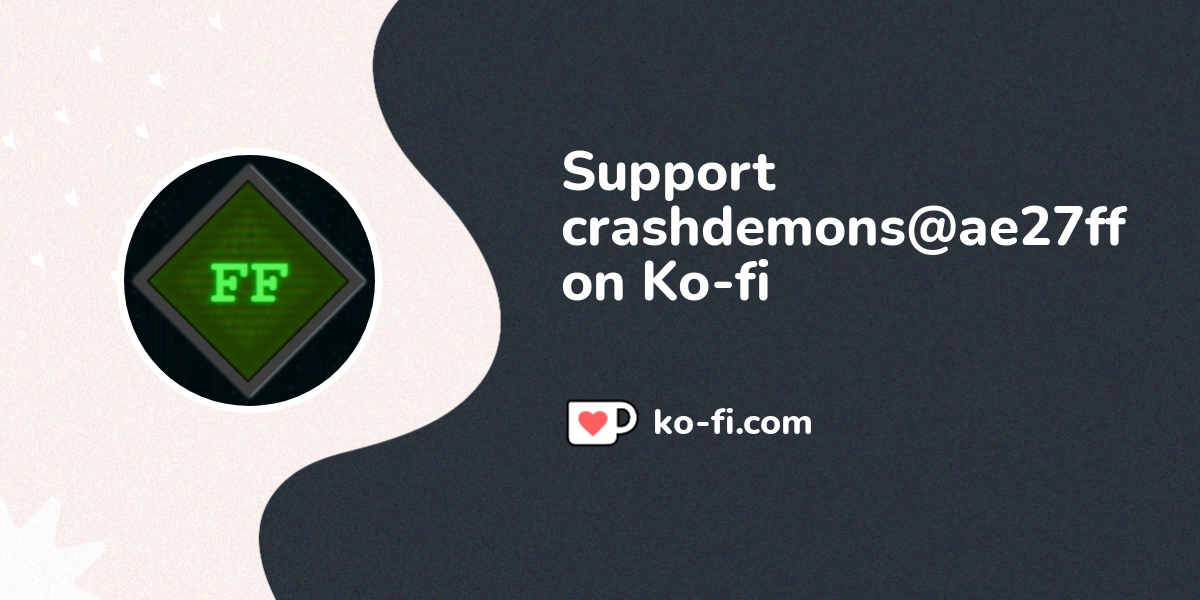 Support ae27ff on Ko-fi! ️. ko-fi.com/ae27ff - Ko-fi ️ Where creators ...