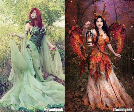 Enchanted Ivy and Fall Dryad Costumes