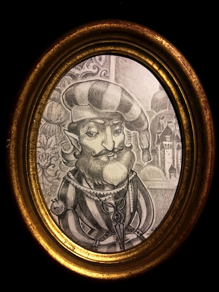 Portrait à la Dürer