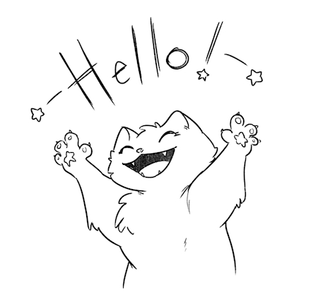 Starcat says "Hello!"