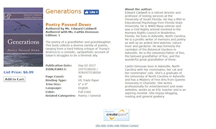 Generations: Poetry Passed Down- Now Available!