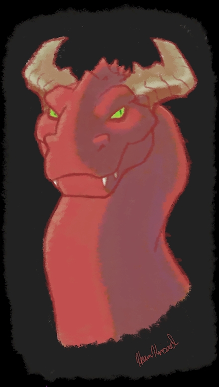 Red Dragon Bust