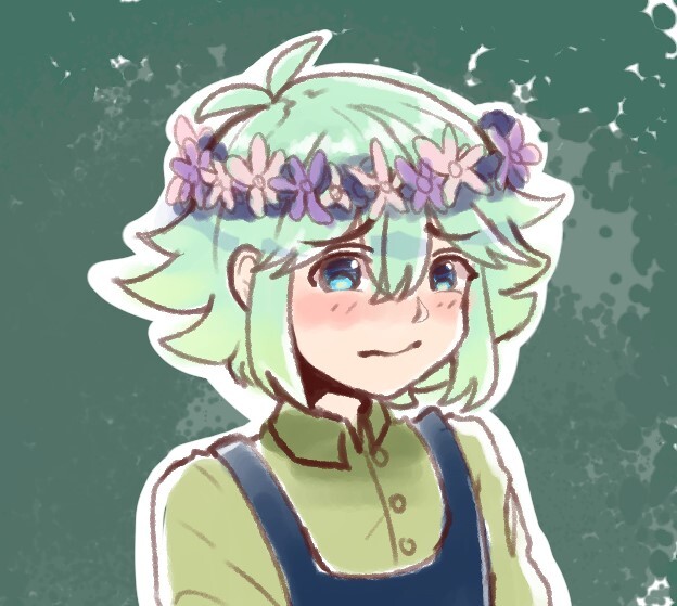 Forsaken Flower - Omori Game Basil Fanart and Poem - Ko-fi