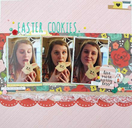 Easter Cookie Layout