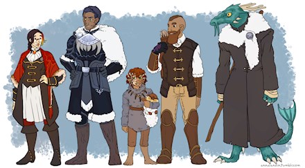 Dungeon World character lineup