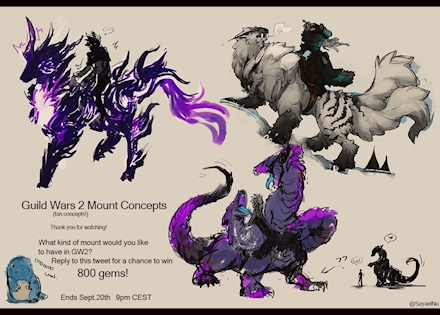 Mount Fan Concepts for Guild Wars 2