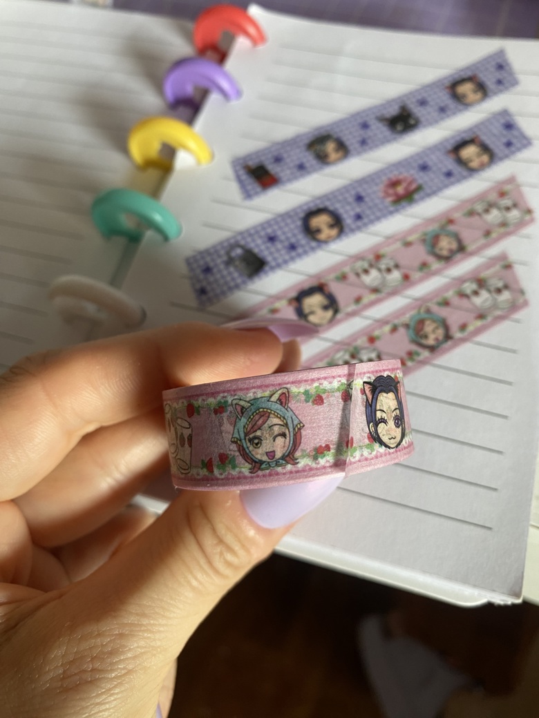 Nana x hachi Japanese washi tape - set of 2 rolls - Kawaii Closet's Ko ...