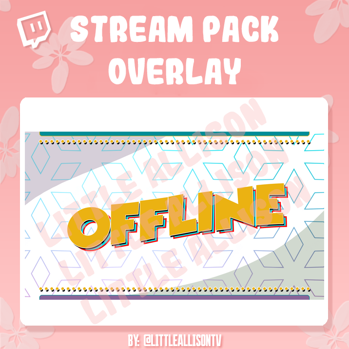 Stream Pack Overlay (B) // Streamers // Twitch // OBS Studio ...