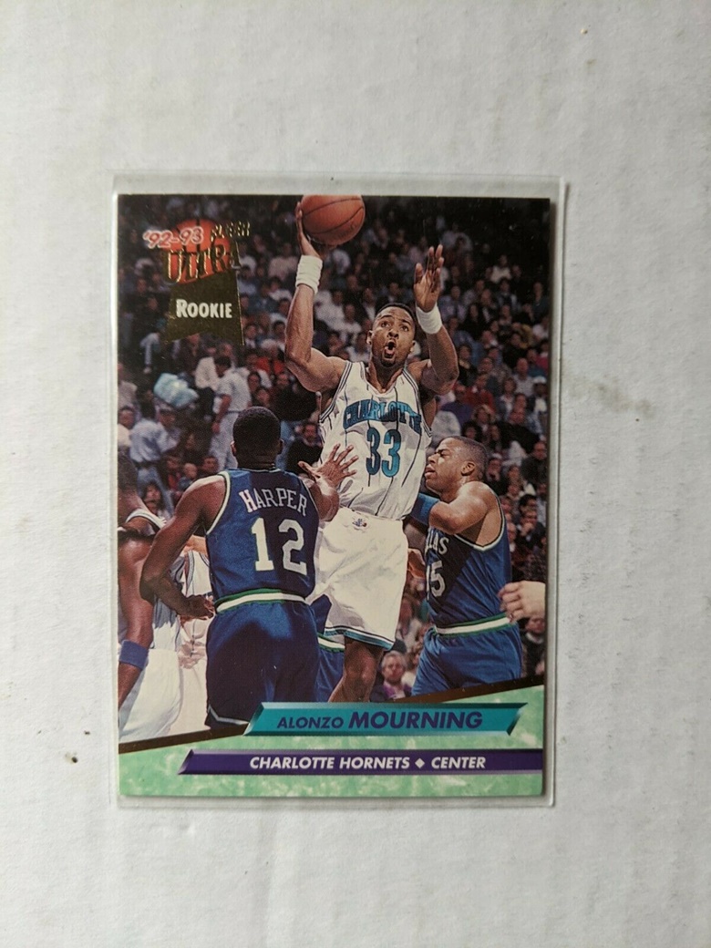 Alonzo Mourning 1992-93 Fleer Ultra #234 Basketball Rookie Card RC ...