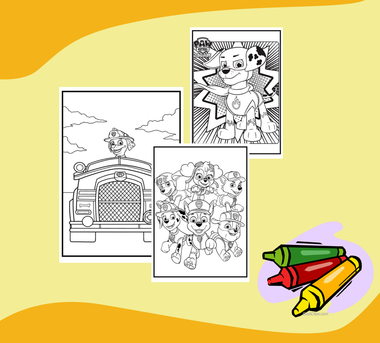 PAW PATROL coloring booklet - Nezreen's Ko-fi Shop