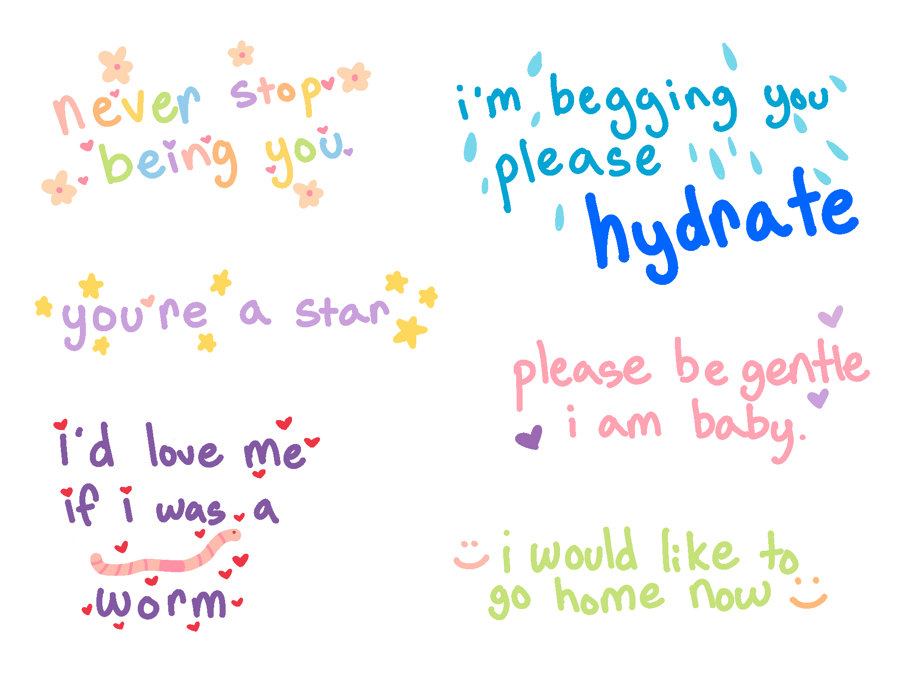 Positive thoughts stickers - artbyjoannah's Ko-fi Shop - Ko-fi ❤️ Where  creators get support from fans through donations, memberships, shop sales  and more! The original 'Buy Me a Coffee' Page.