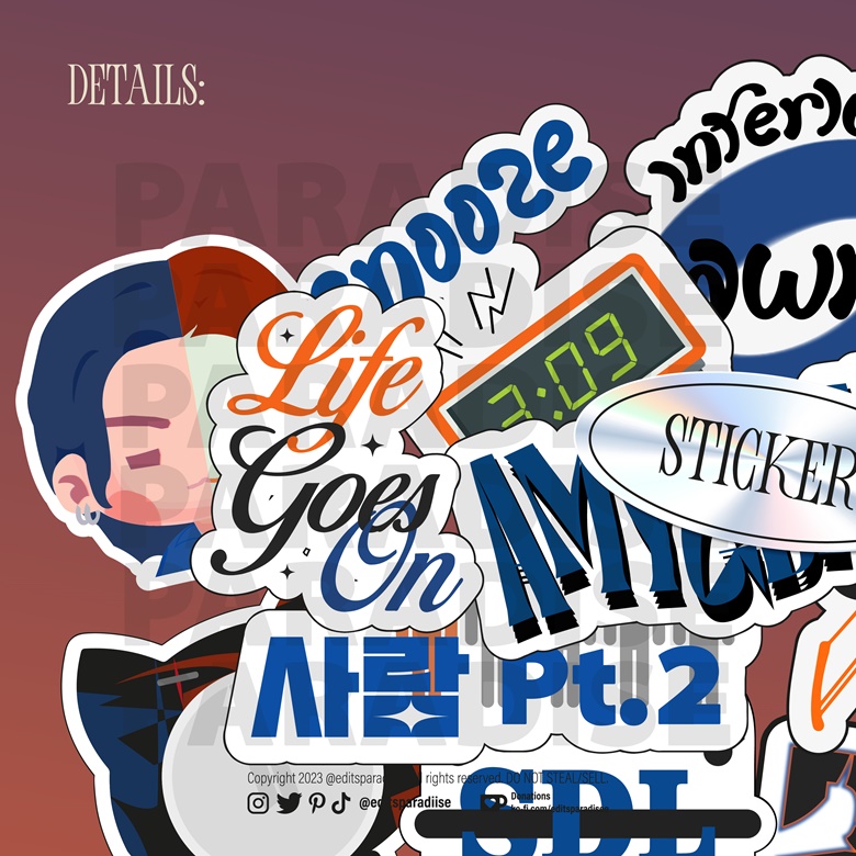 Stickers - Agust D | SUGA - Paradise's Ko-fi Shop - Ko-fi ️ Where ...