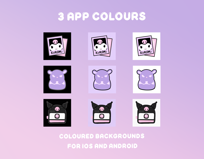 Kawaii My Melody Pink iPhone App Icon Theme Bundle for iOS14+