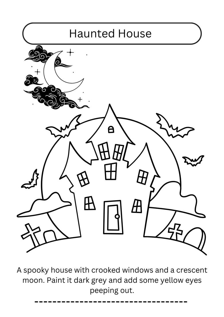 Halloween Colouring Book For Kids - Eby's Creations's Ko-fi Shop - Ko 