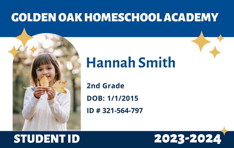 Homeschool ID Card Canva Template - The Homeschool Quest's Ko-fi Shop ...