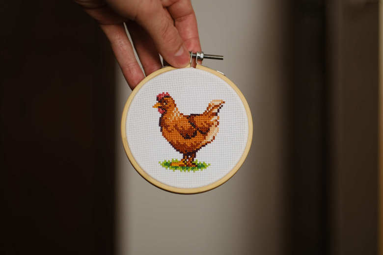 Chicken - Cross Stitch Pattern - vezemo's Ko-fi Shop