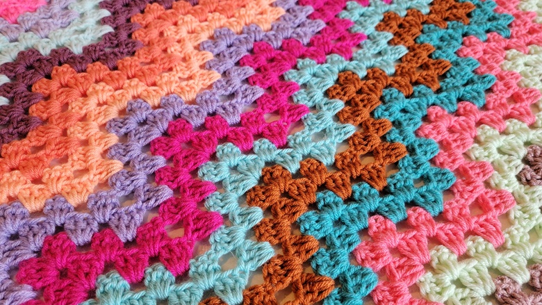 Free Pattern: Granny Chevron Blanket - Crochet Me Lovely's Ko-fi Shop ...