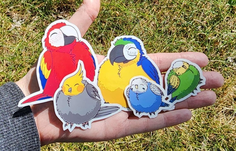 Parrot Borbs Stickers - KristKC's Ko-fi Shop - Ko-fi ️ Where creators ...