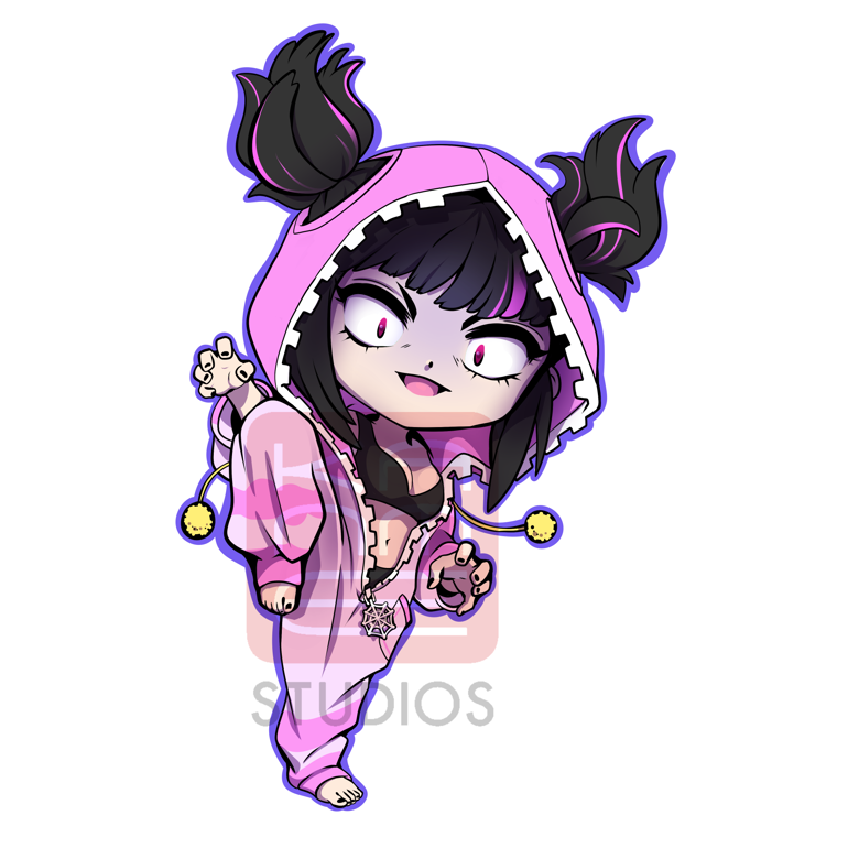 SF6 Juri Costume 3 (3in. Double Sided epoxy keychain) - Kanme: Esports ...