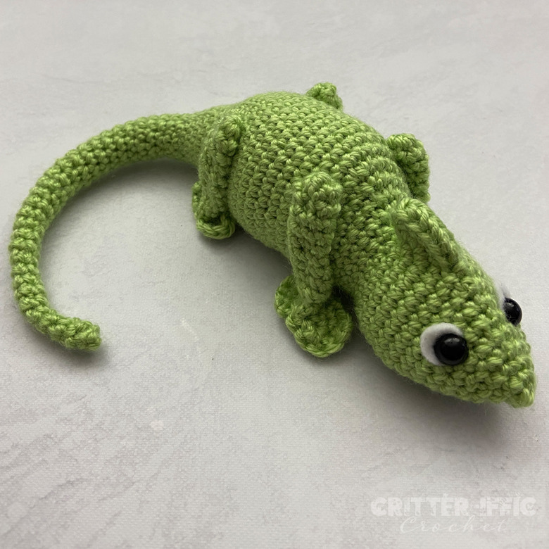 Clyde the Chameleon Amigurumi Crochet Pattern - Critteriffic Crochet's ...