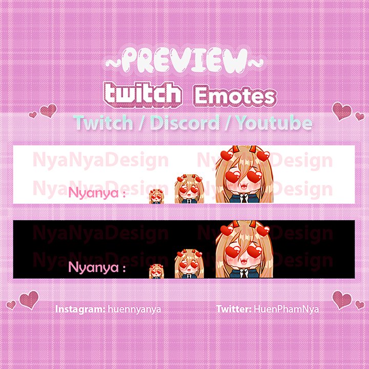 ChainsawMan emote ~ cute Power with Heart animated emote for your ...