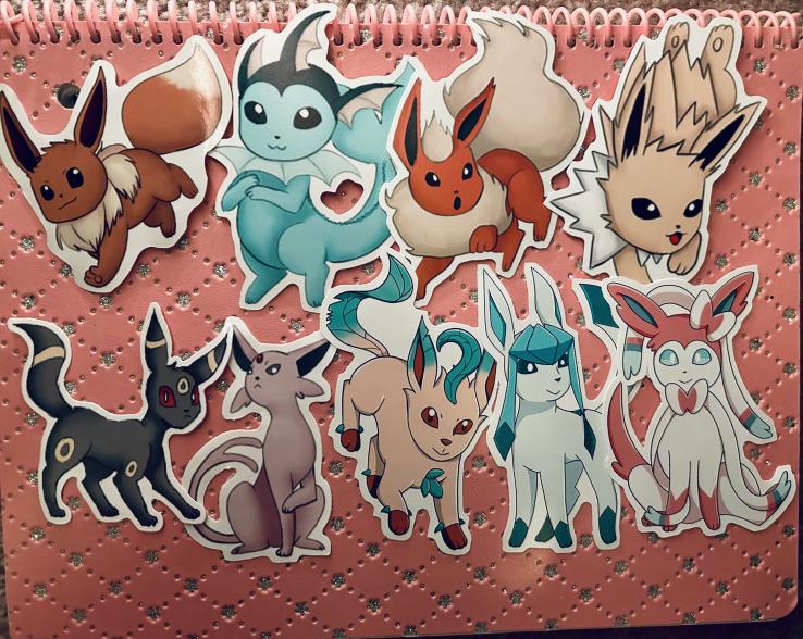 Eevee evolutions Pokemon stickers PNG - Lylia Creations's Ko-fi Shop -  Ko-fi ❤️ Where creators get support from fans through donations,  memberships, shop sales and more! The original 'Buy Me a Coffee