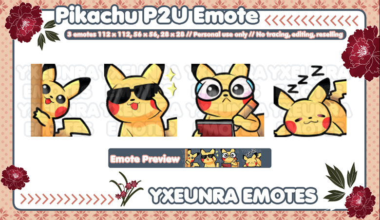 Pikachu Pokemon Vtuber Asset - Hachi Kiseki's Ko-fi Shop - Ko-fi