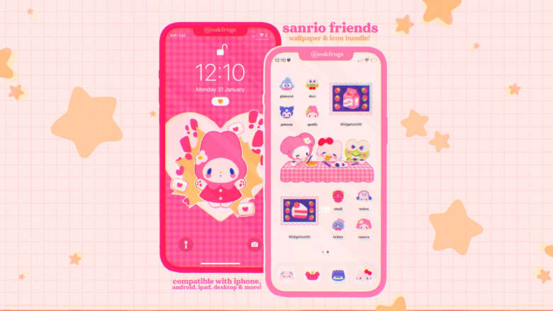 ✿ sanrio friends! ꒰ wallpaper & icon bundle! ꒱ - oakfrogs! ✸'s Ko-fi Shop -  Ko-fi ❤️ Where creators get support from fans through donations,  memberships, shop sales and more! The original 