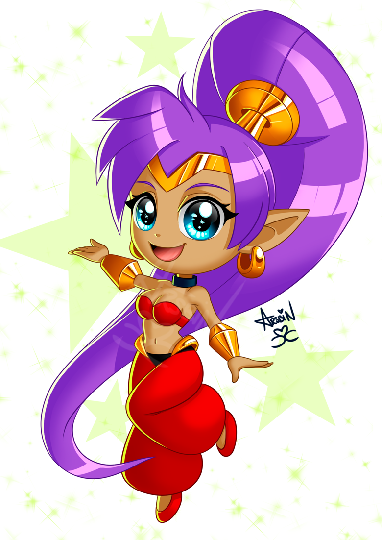 Chibi Shantae Print - Arsbin's Ko-fi Shop - Ko-fi ️ Where creators get ...