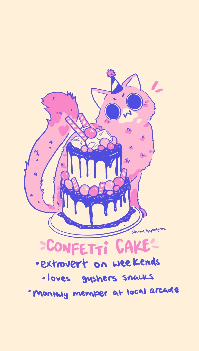 Cake Cats Digital Phone Wallpaper~ - SmudgePudge's Ko-fi Shop - Ko-fi ️ ...