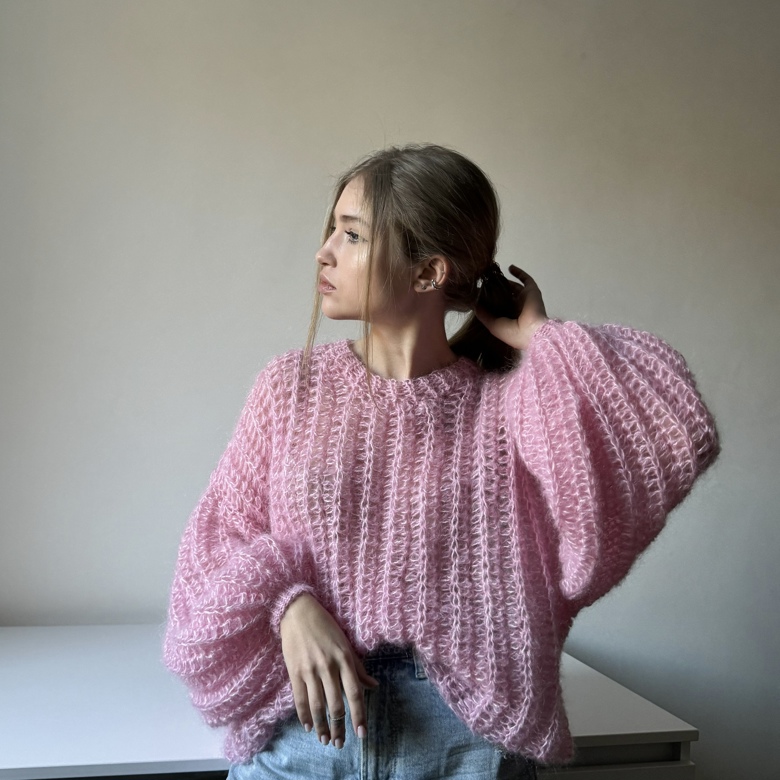 The Fluffy Sweater/Dress/Top Crochet PDF Pattern - kuzo.knits's Ko