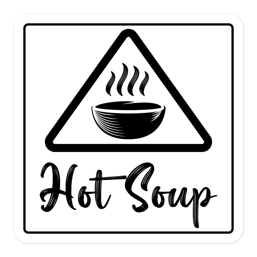 hot soup clipart black and white hearts