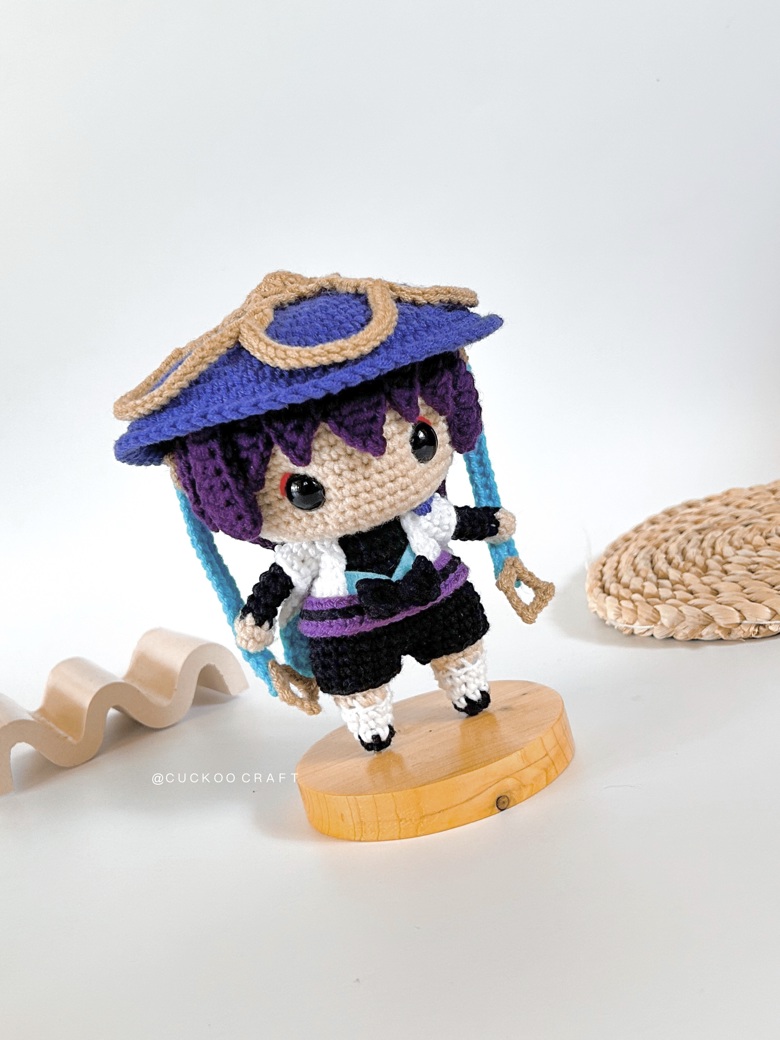 Wanderer/Scaramouche Crochet/Amigurumi Pattern Cuckoo Craft's Kofi