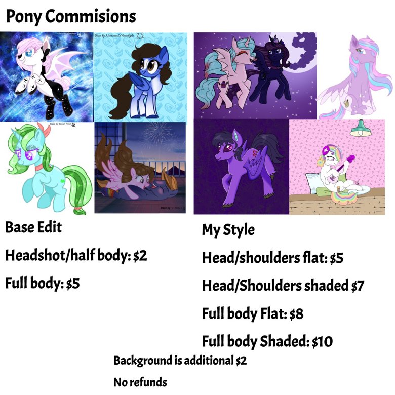 Pony Base edit/Art Commisions - Lightning Star&rsquo;s Ko-fi Shop - Ko 