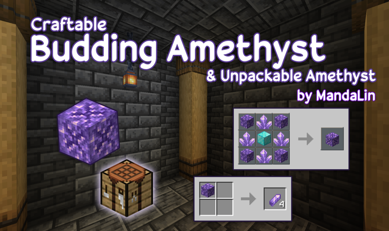 Craftable Budding Amethyst (1.17 - 1.21.4) - MandaLin's Ko-fi Shop - Ko ...