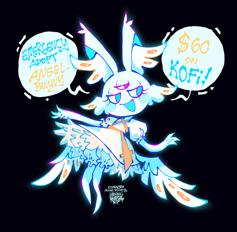 Angel Bunny Adoptable - Nyanaknifegal 's Ko-fi Shop - Ko-fi ️ Where 